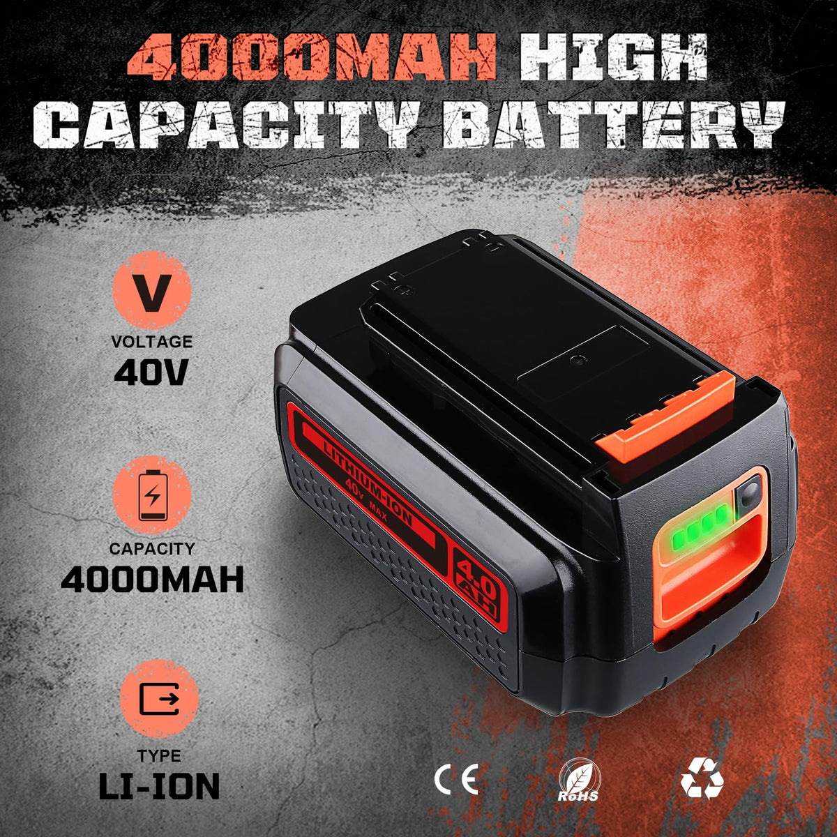 40V MAX 4.0Ah Lithium Battery U731