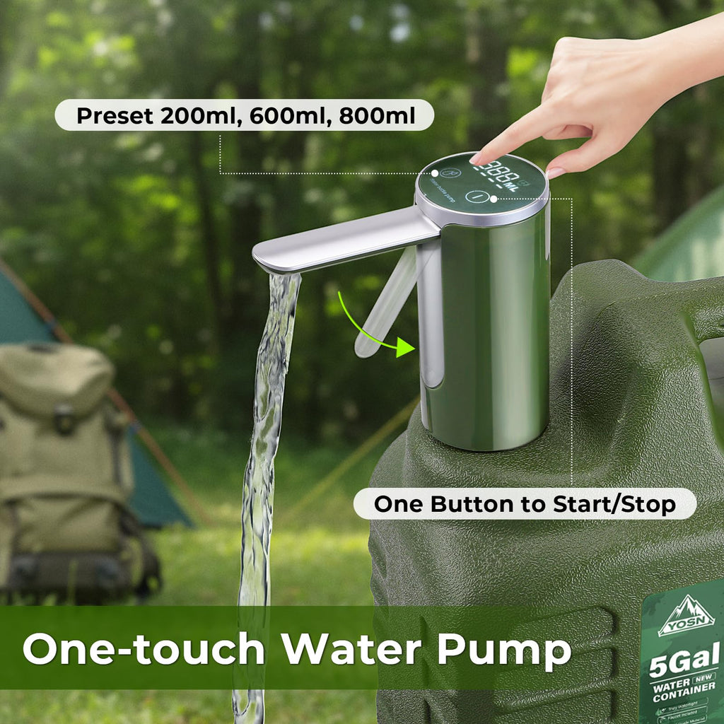 5 Gallon BPA Free Water Jug with Pump and Spigot F90713