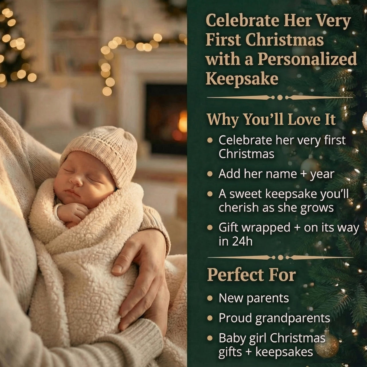 Baby's First Christmas Ornament 2026 Z156887