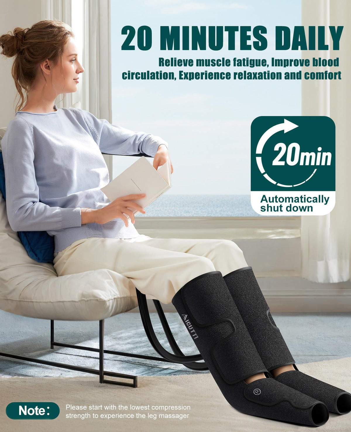 Full Leg Massager with Heat I891