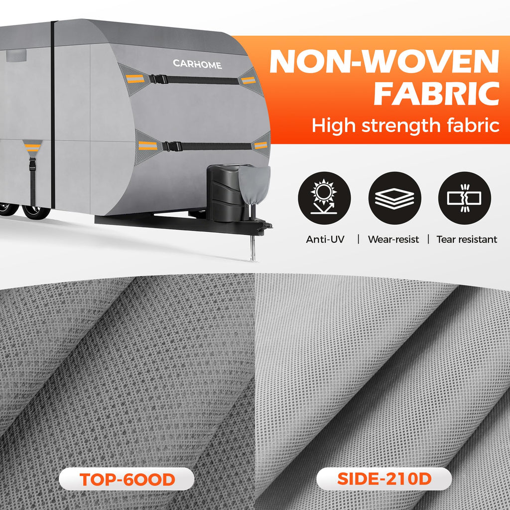 30-33FT 9 Layers Waterproof Travel Trailer RV Cover Q45074