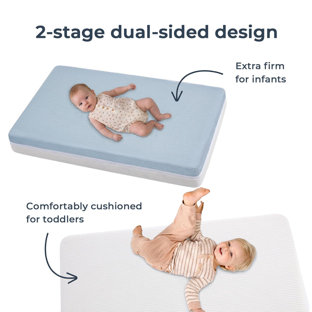 2-Sided Mini Crib Mattress 38"x24"x4" I43841