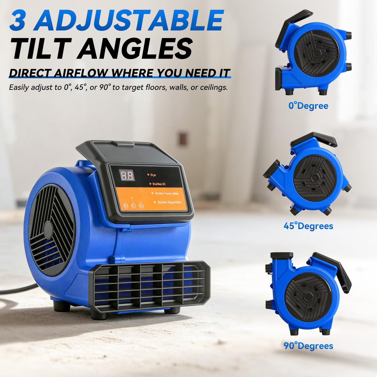 Blower Fan Air Mover 1/4HP 1100 CFM J252