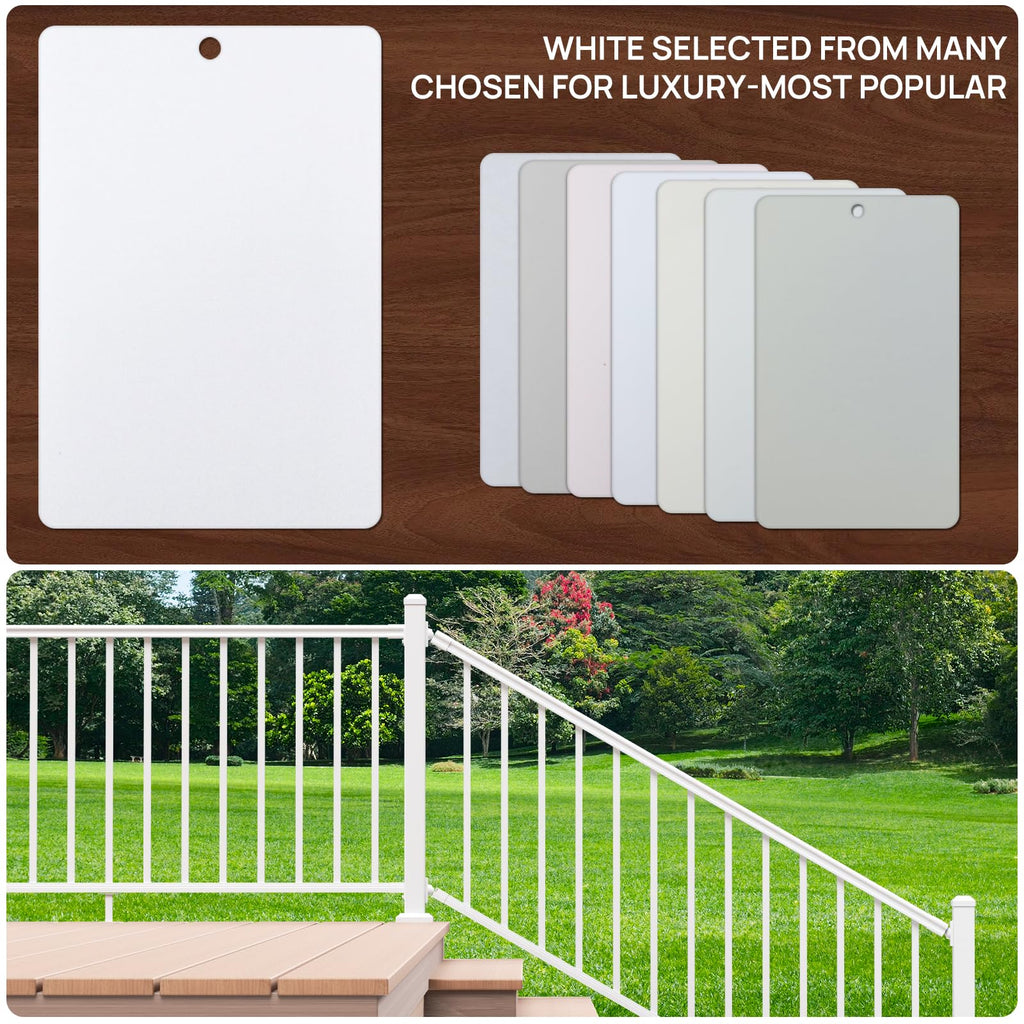 White Modular Stair Railing Kit A31020