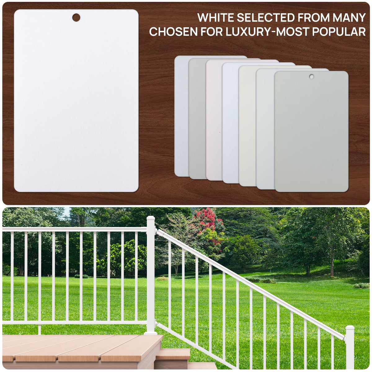 White Modular Stair Railing Kit A31020