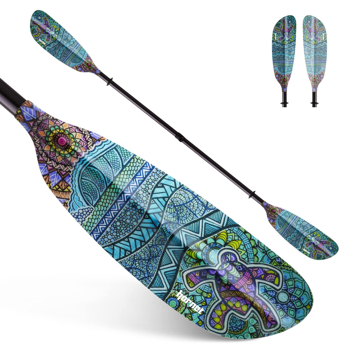 Fiberglass Kayak Paddle 90.5 inches Adjustable Carbon Fiber Shaft S82898