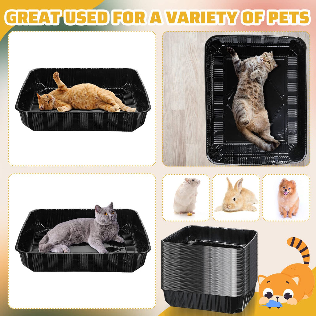 50 Pack Disposable Cat Litter Box M5460
