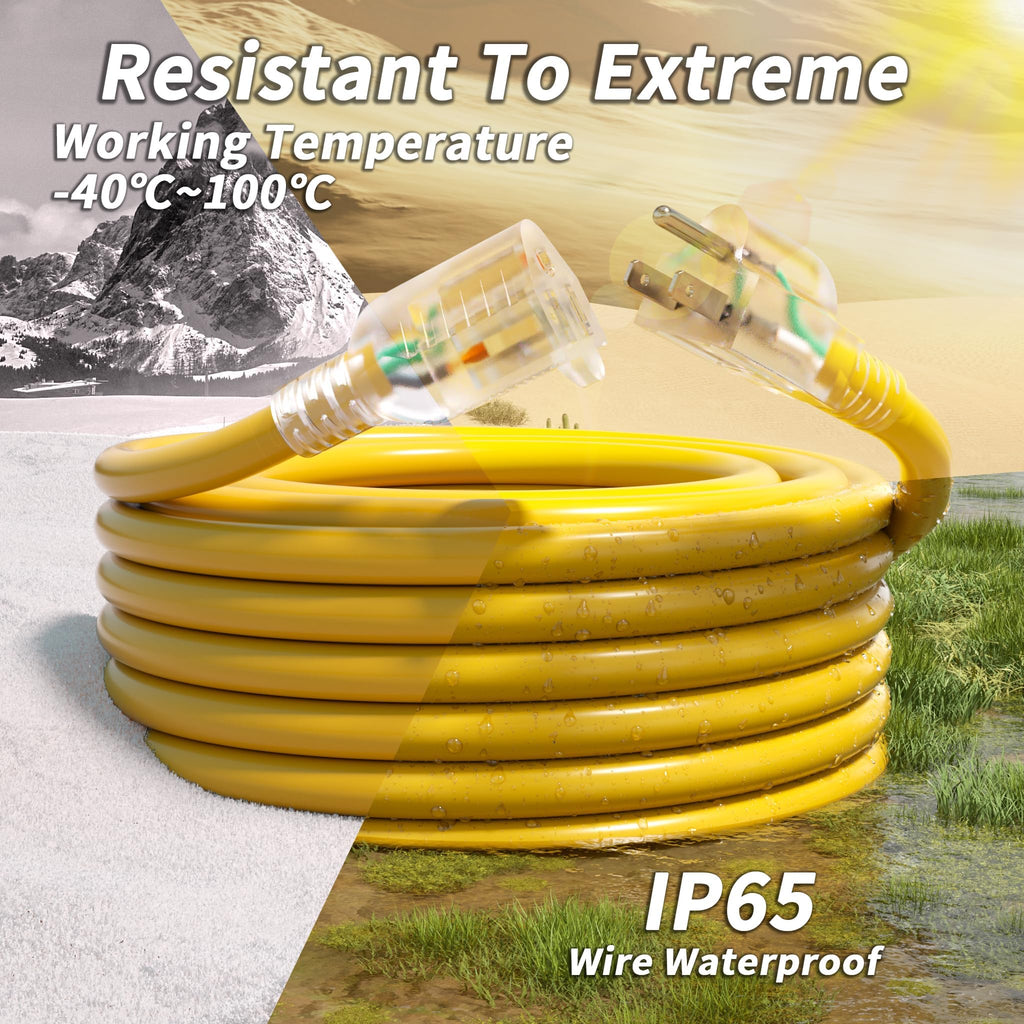 100ft 12/3 Outdoor Extension Cord Waterproof L531