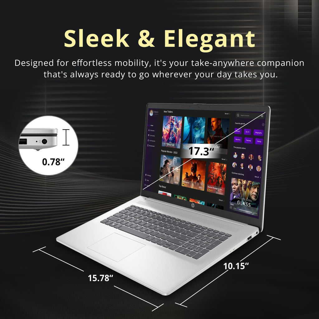 17.3" HD+ Touchscreen Laptop, AMD Ryzen 5, 16GB RAM, 1.5TB Storage, Silver G40391