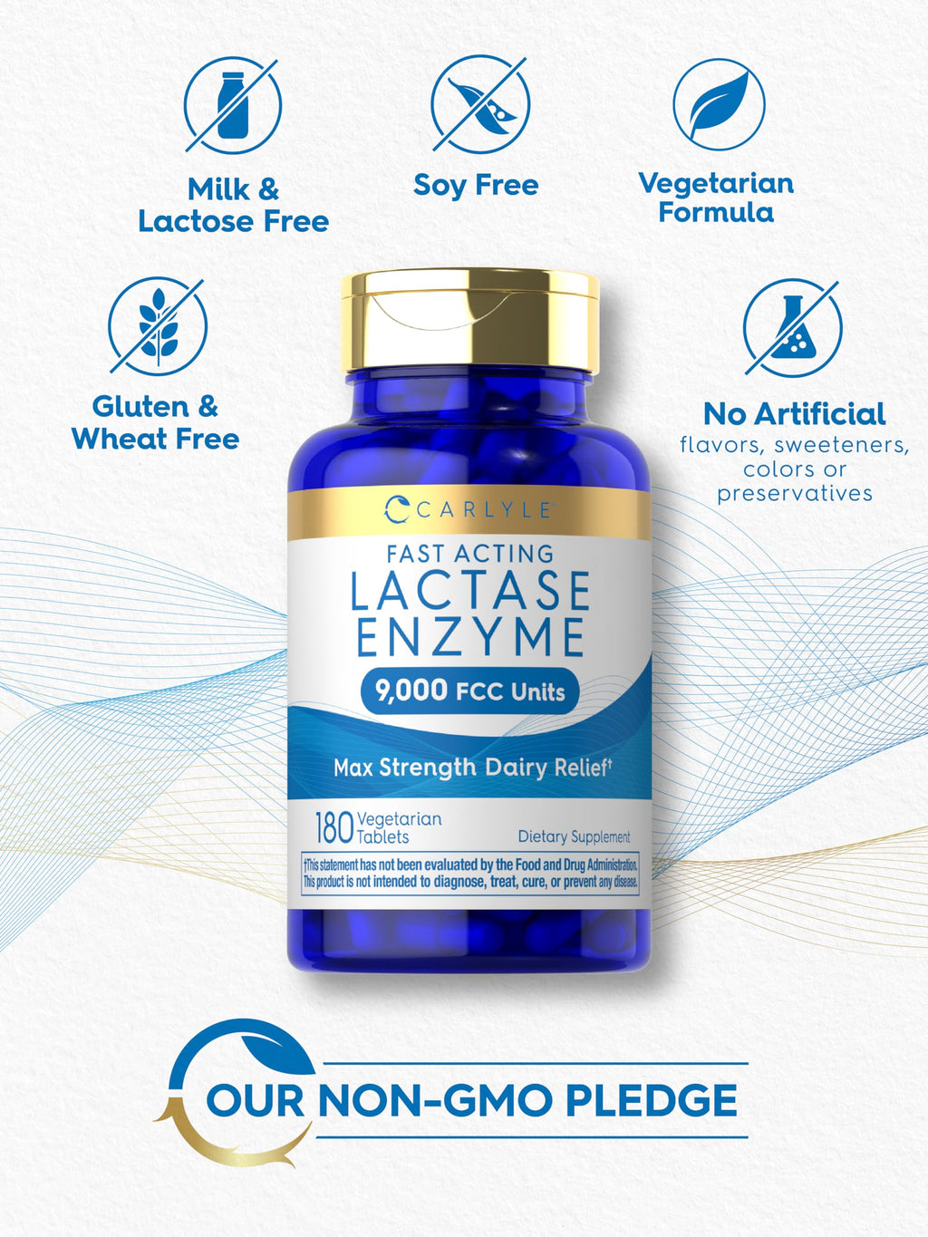Lactase Enzyme Tablets 180 Pills E7999