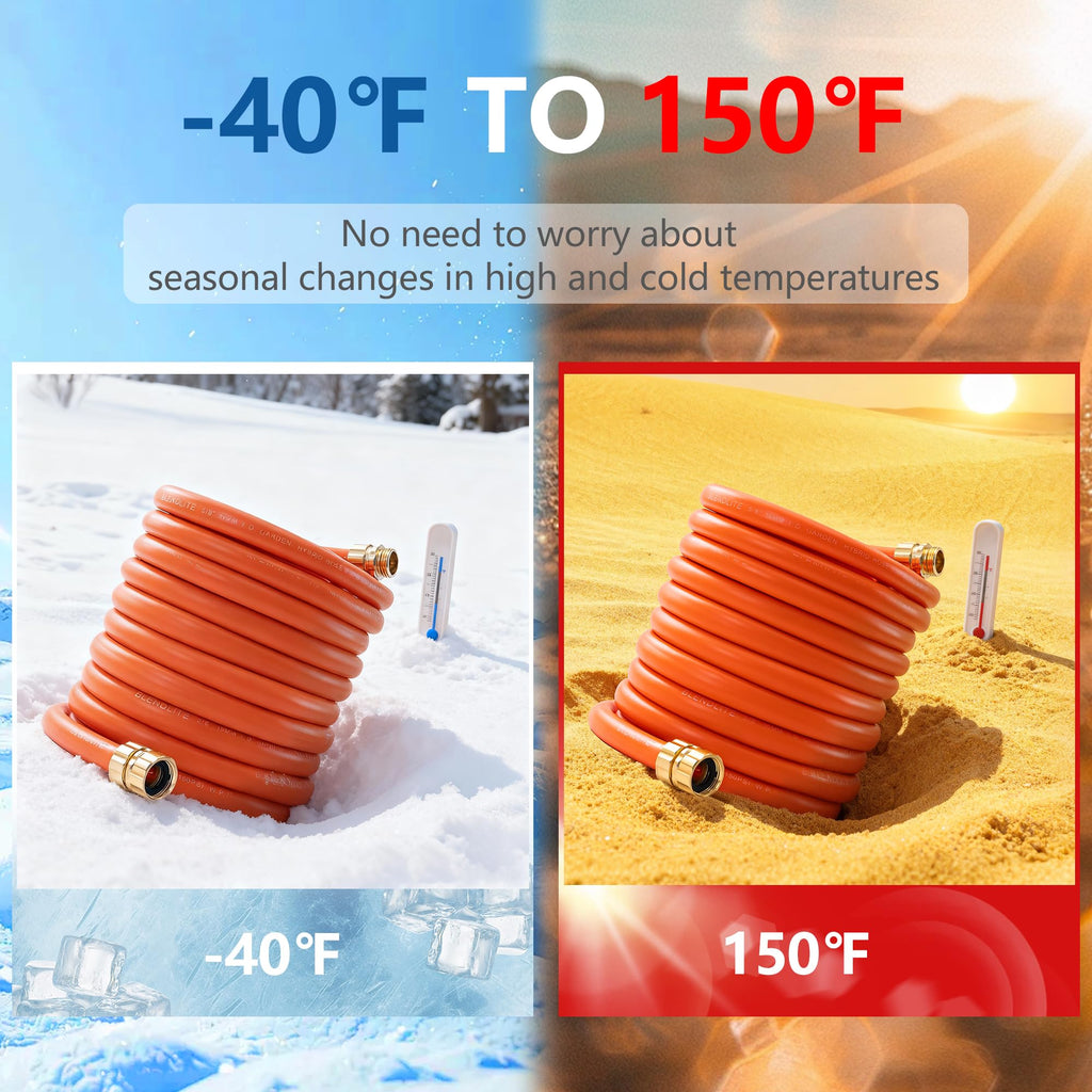 100ft x 5/8" All-weather Flexible Garden Hose J9906