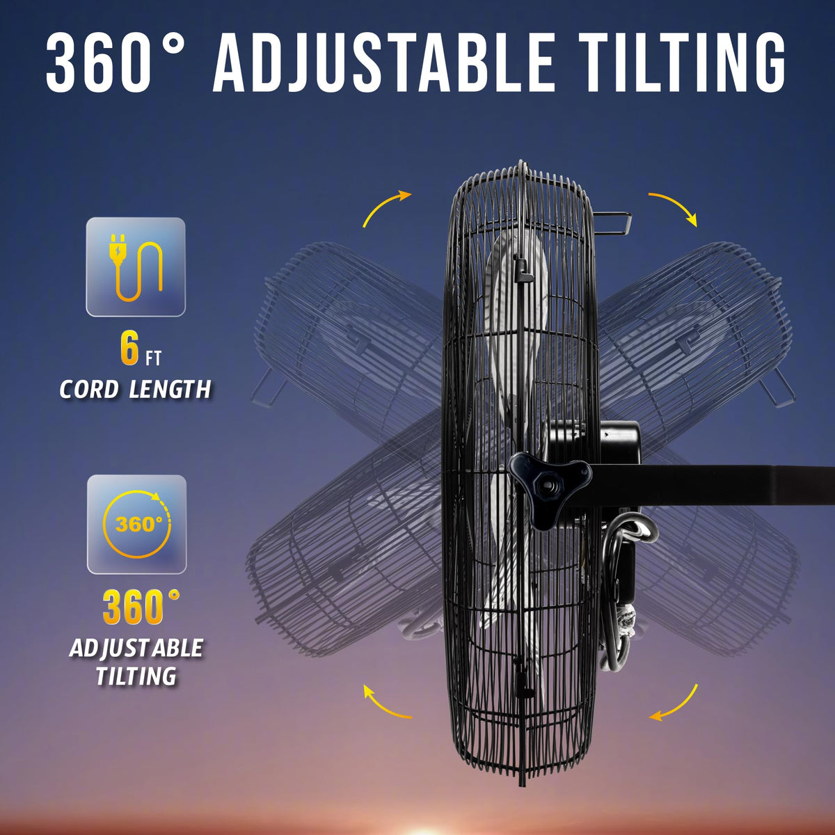 20 Inch High Velocity Industrial Wall Fan 3 Speed V912