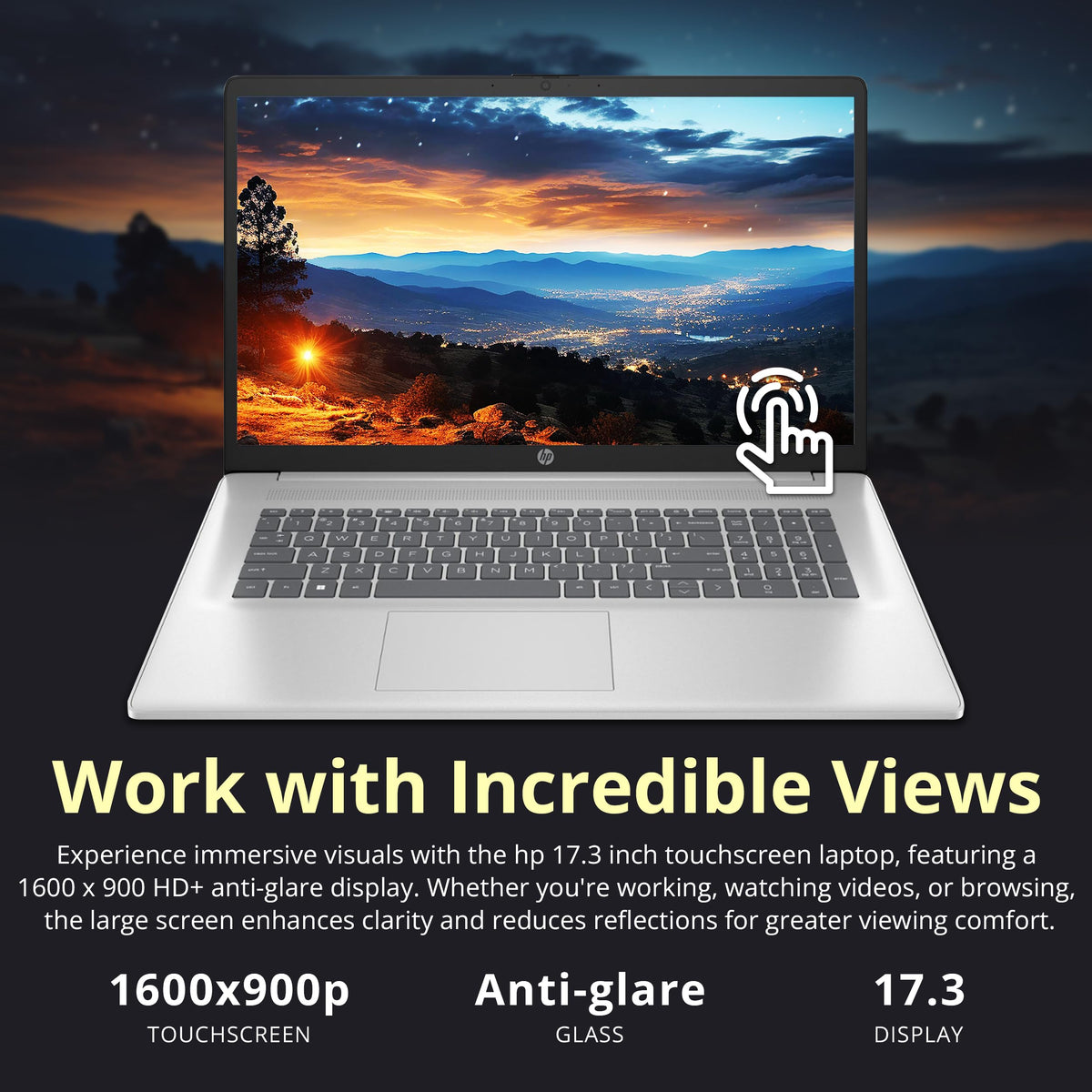 17.3" HD+ Touchscreen Laptop, AMD Ryzen 5, 16GB RAM, 1.5TB Storage, Silver G40391