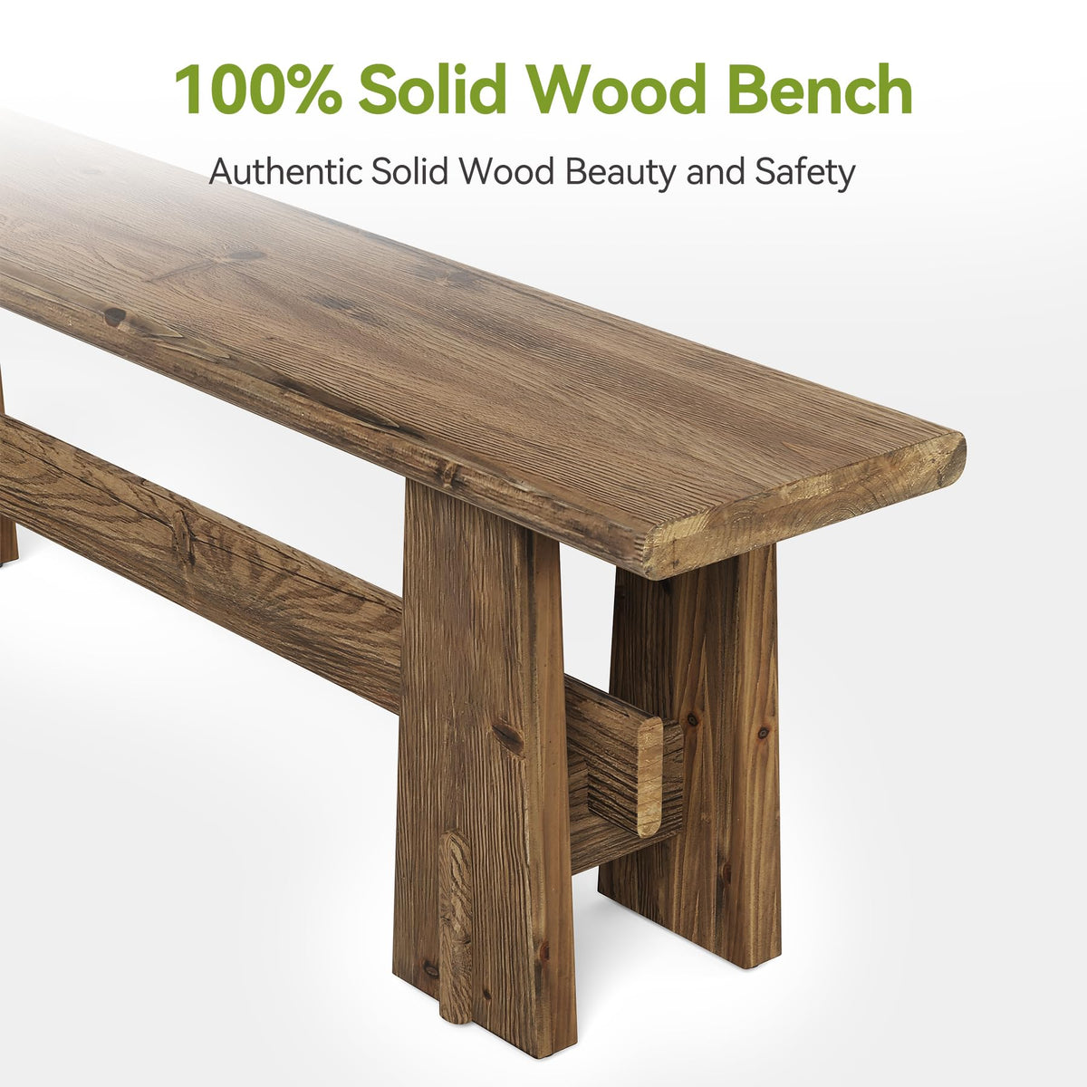 59" Solid Wood Bench C44455