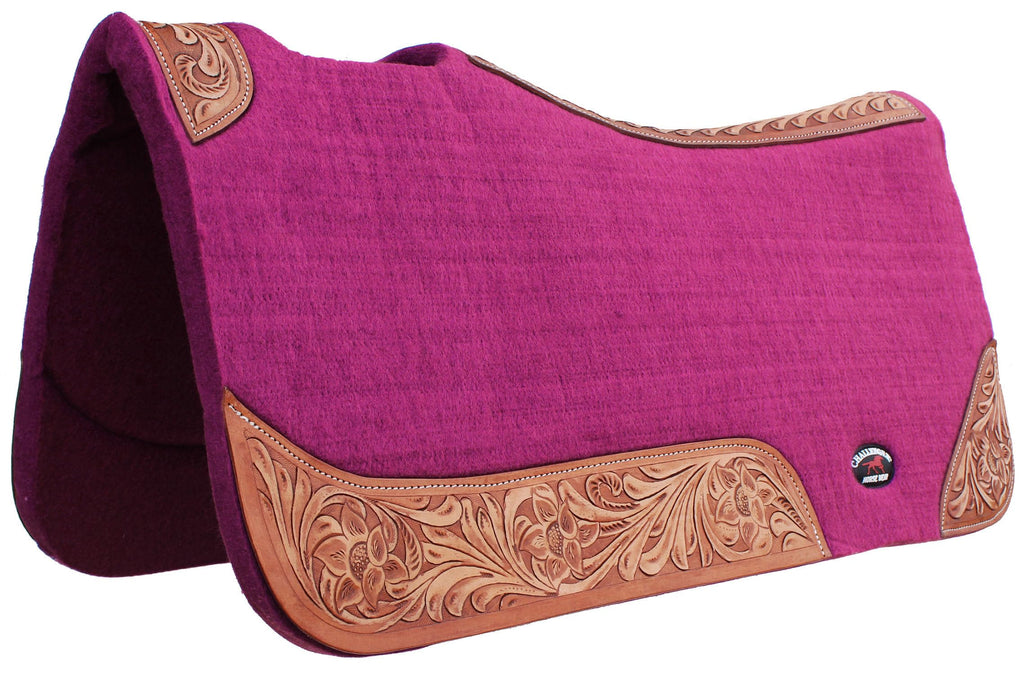 Contoured Wool Felt Moisture Wicking Saddle Pad G796762