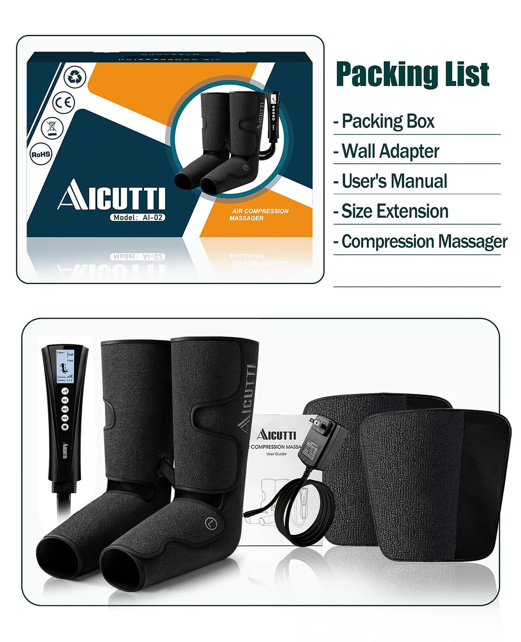 Full Leg Massager with Heat I891