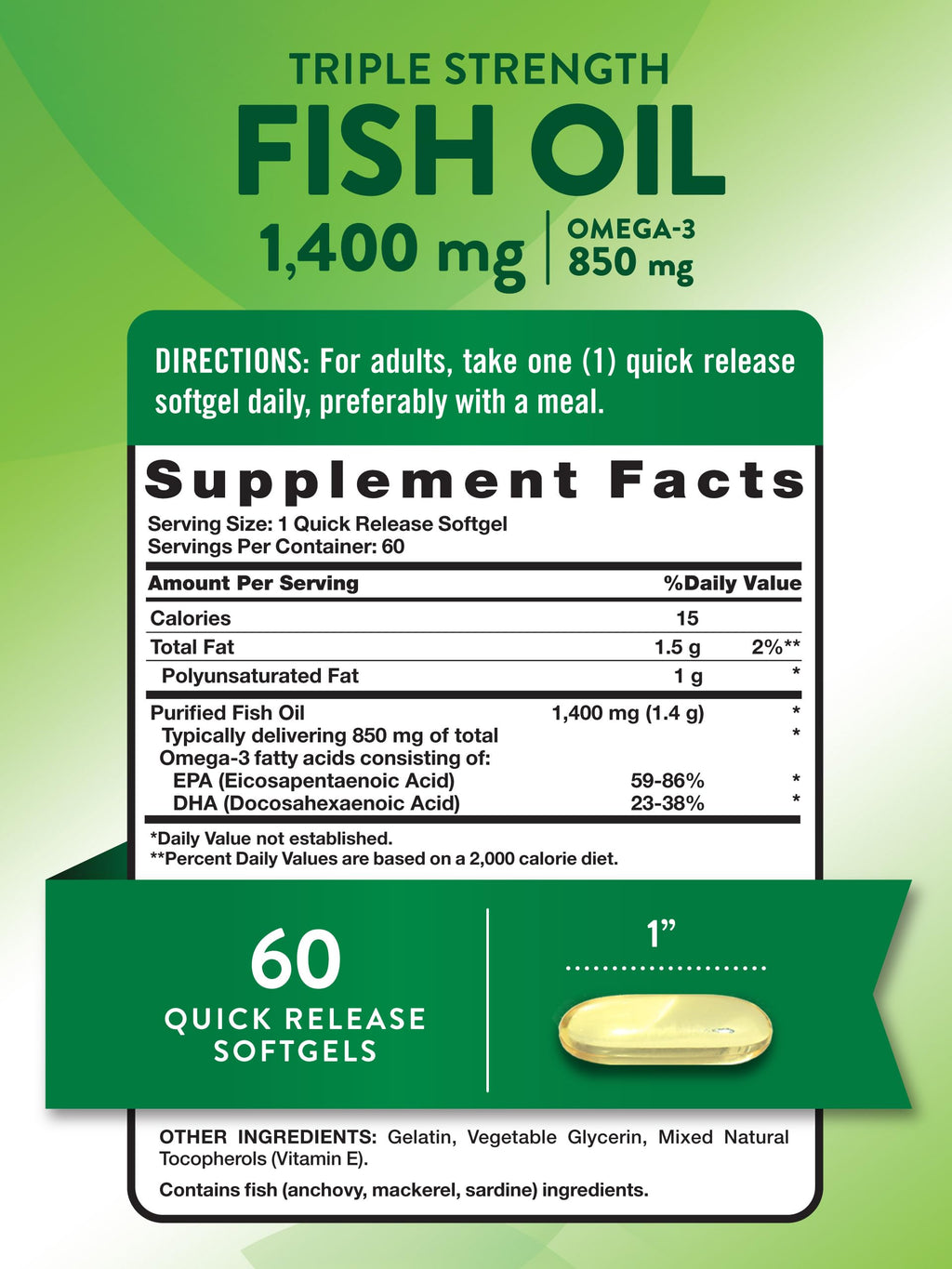 Triple Strength Fish Oil 1400 mg P21177