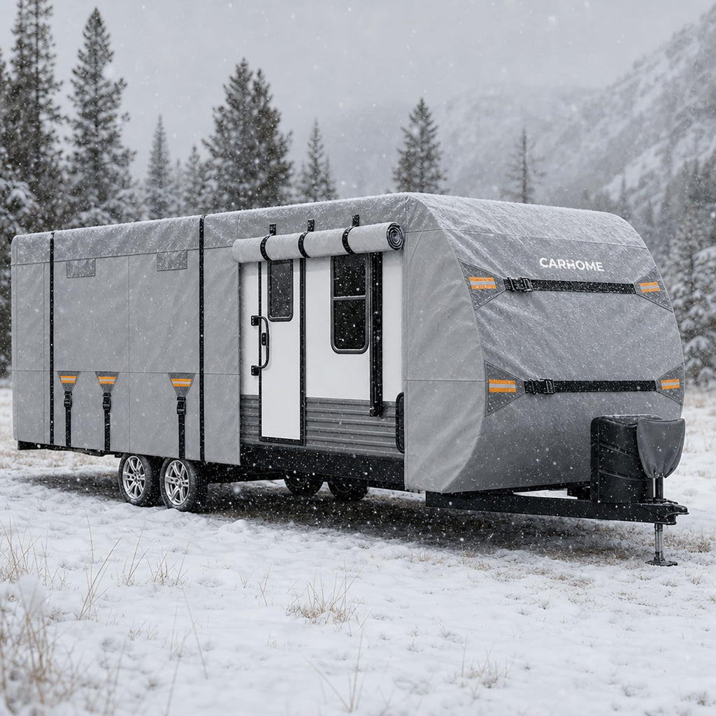 30-33FT 9 Layers Waterproof Travel Trailer RV Cover Q45074