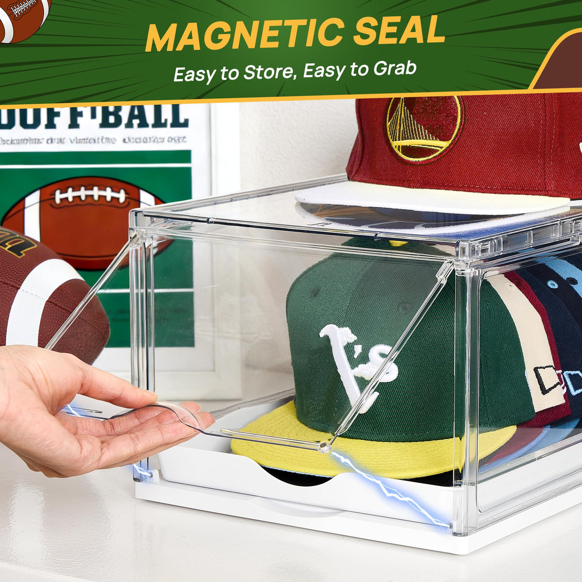 2 Pack Stackable Baseball Caps Organizer C2177