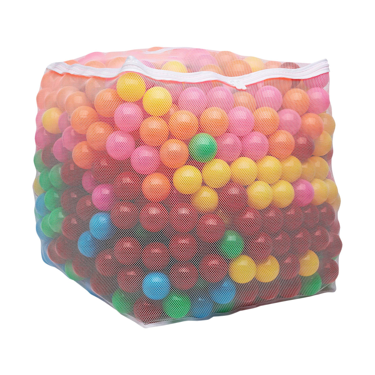 BPA Free Crush-Proof Plastic Ball Pit Balls with Storage Bag, 6 Bright Colors, Pack of 1000 D6477