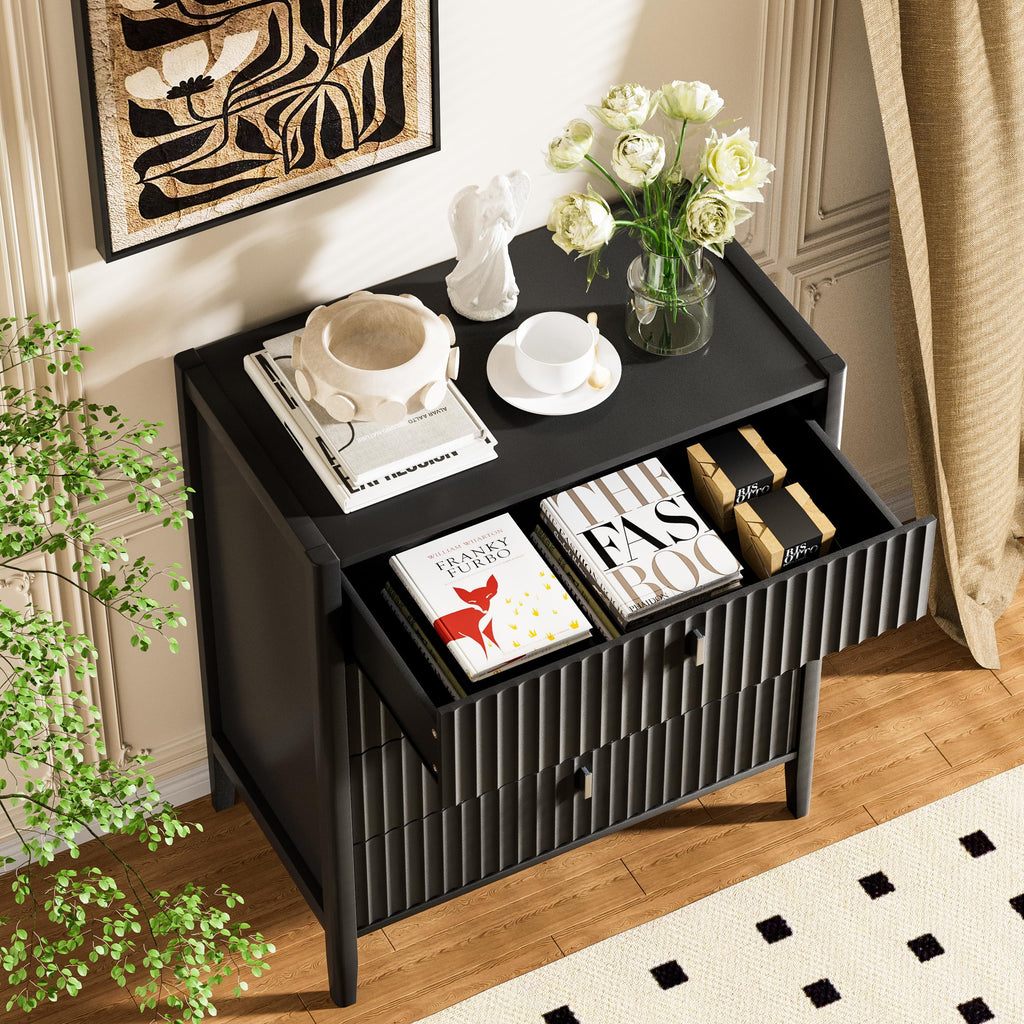 Black 4 Drawer Dresser L708134